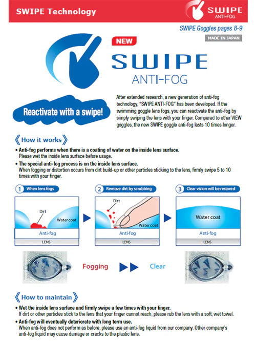 Adult Universal Fit MIRROR Anti Fog Goggles MIRROR